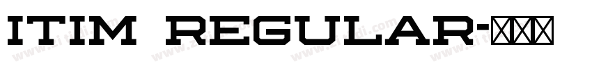 itim regular字体转换